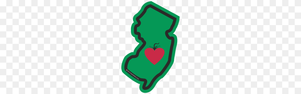 Heart In New Jersey Nj Stickerall Weather High Quality Vinyl, Food, Ketchup, Clothing, Glove Free Transparent Png