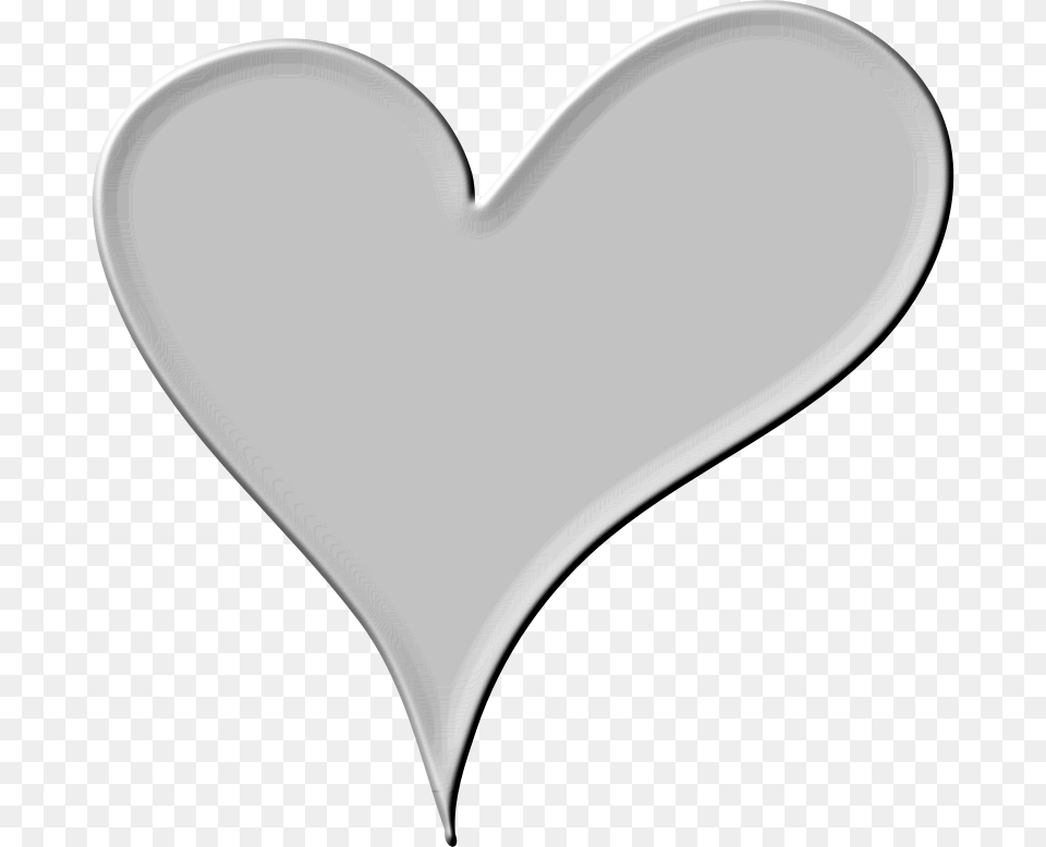 Heart In White Free Transparent Png