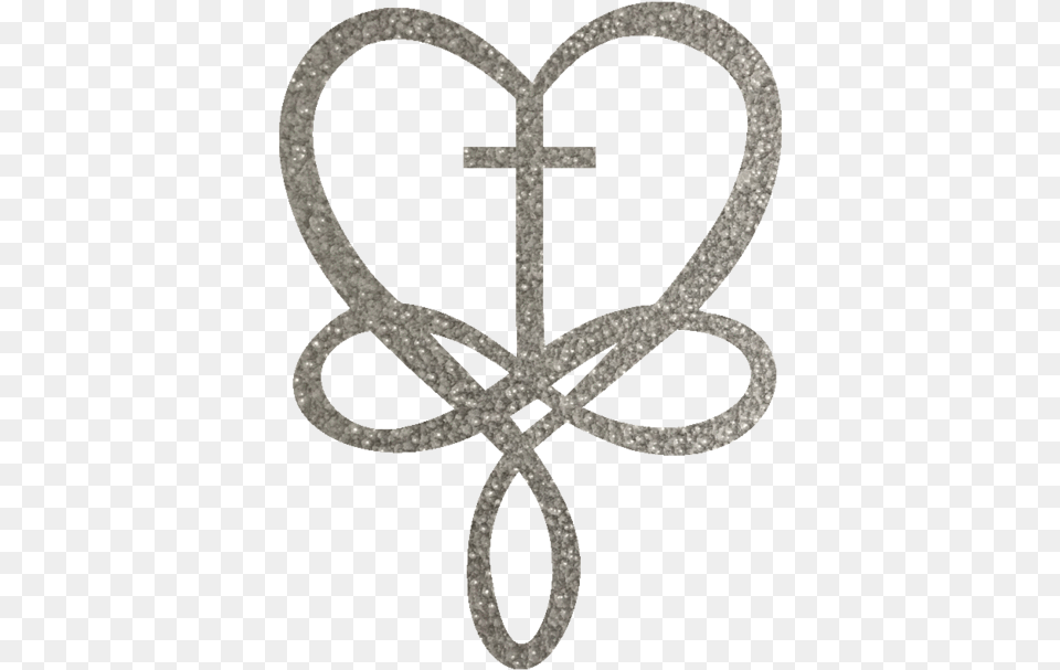 Heart Infinity Metal Wall Art Cross Tattoo With Infinity Symbol, Accessories Free Png