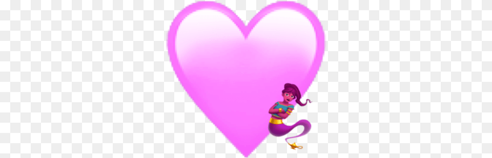 Heart Iphone Emoji Emojisticker Pink Pinkheart Heart, Purple, Balloon, Baby, Person Free Png Download