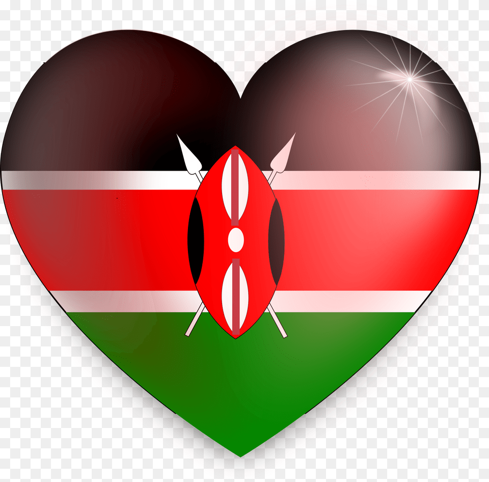 Heart Kenya Clip Arts Kenya Flag Love, Disk Free Transparent Png