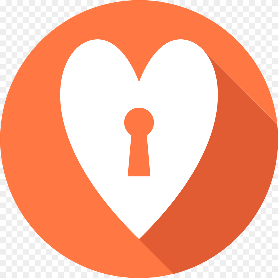 Heart Key Hole With Leicester Square, Disk Png