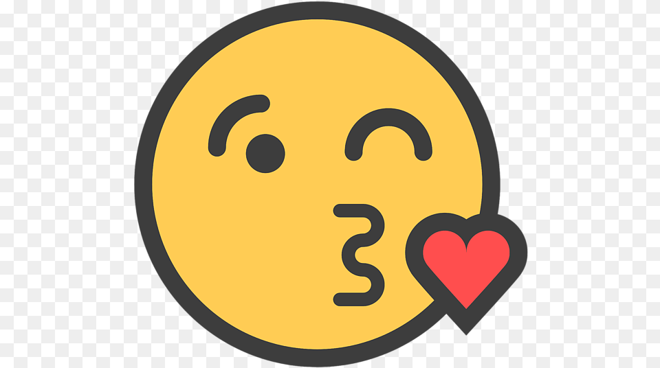Heart Kiss Emoji Cute Valentines Gift Idea Tote Bag Emoji, Disk Free Png