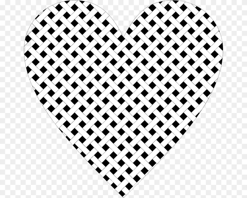 Heart Lattice Weave Transparent Background Dots, Pattern, Qr Code Free Png Download