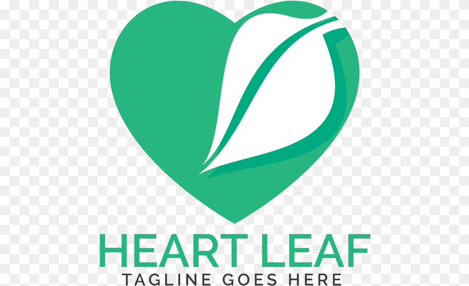 Heart Leaf Logo Design Heart, Advertisement, Poster Png Image