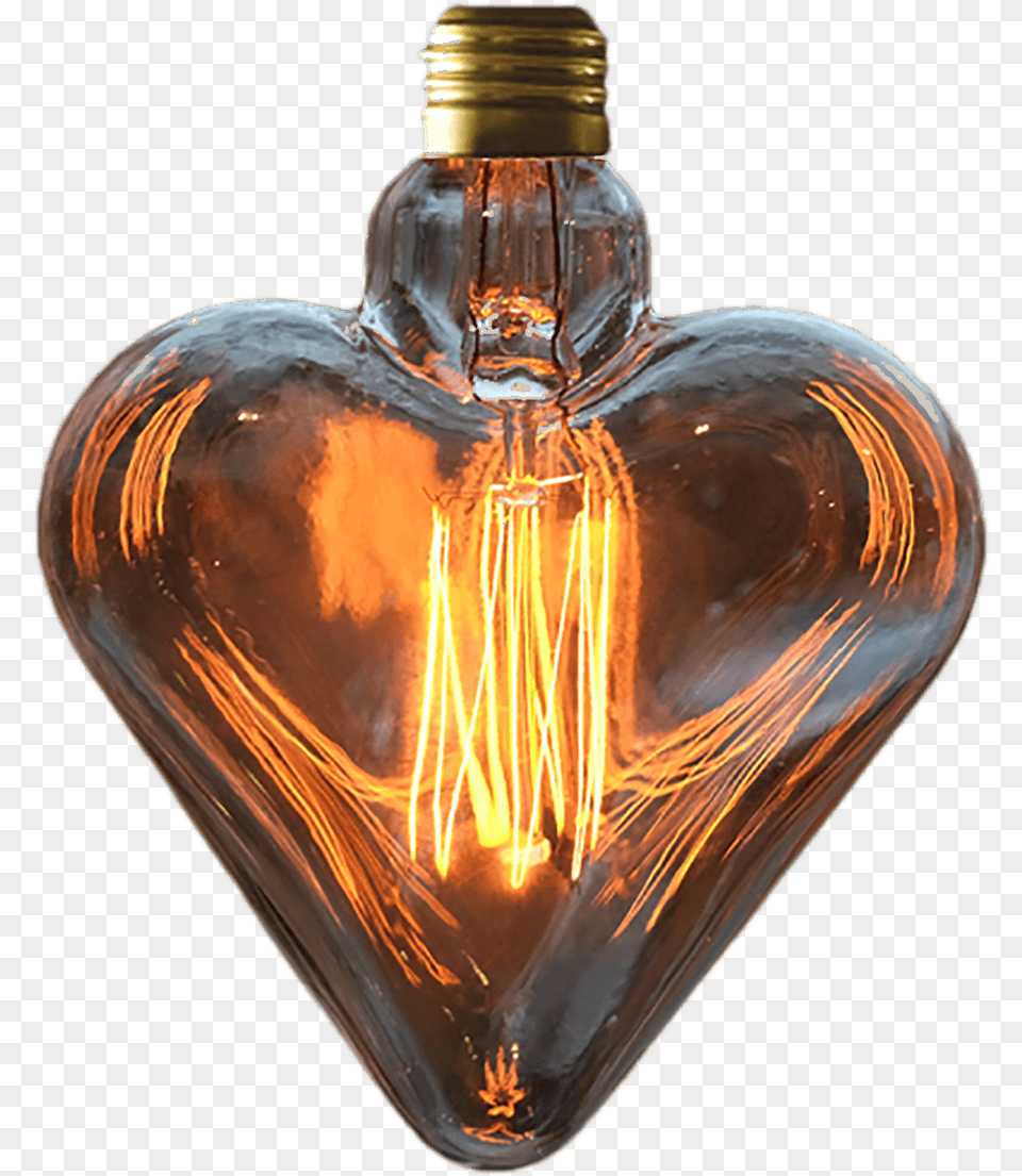 Heart Light Bulb Incandescent Light Bulb, Bottle, Cosmetics Free Png