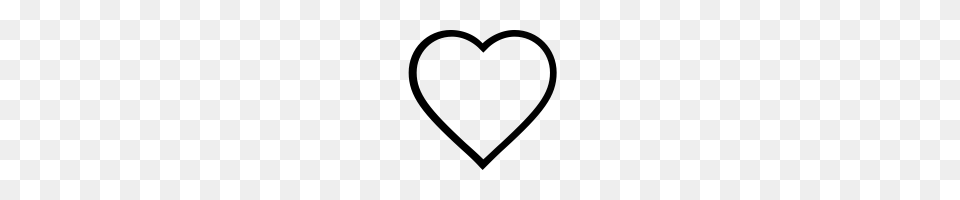 Heart Line Icons Noun Project, Gray Free Transparent Png