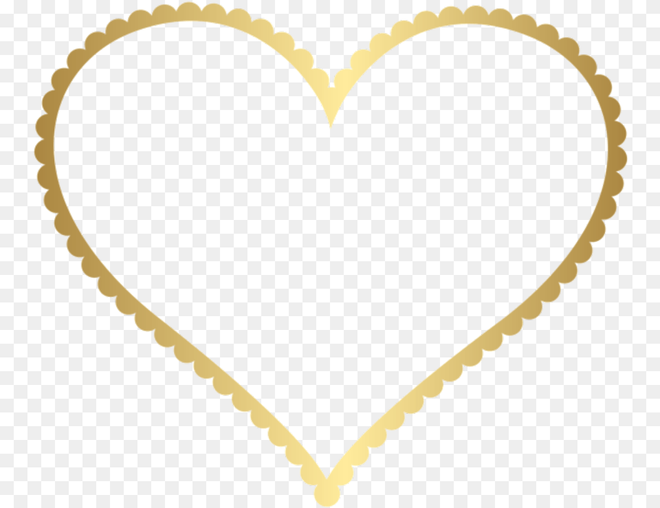 Heart Line Outline Filigree Swirls Vines Golden Transparent Background Heart Frame, Person, Face, Head Png