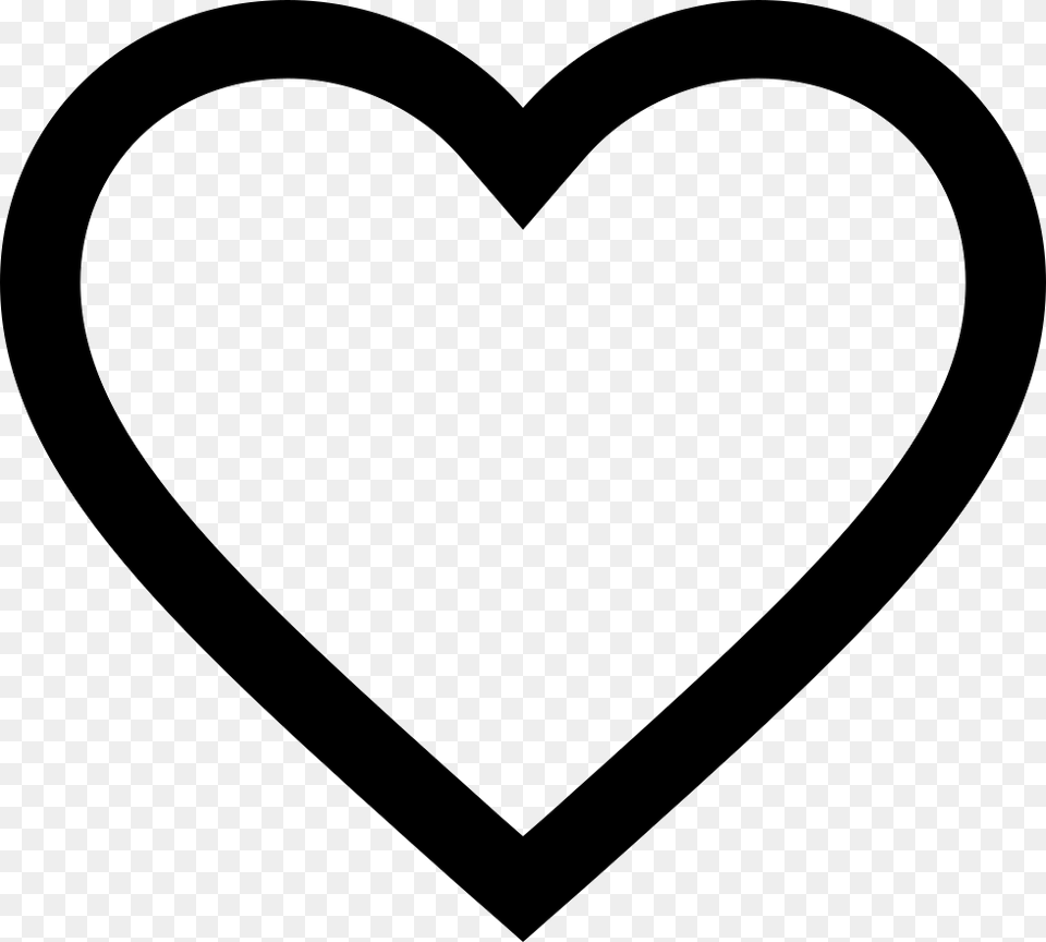 Heart Lineart Heart Line Icon, Stencil Free Png