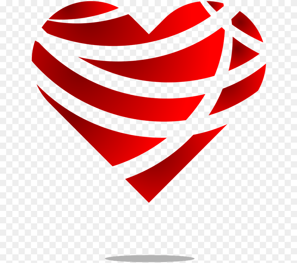 Heart Logo Red Love Logo Design, Dynamite, Weapon, Aircraft, Transportation Free Png