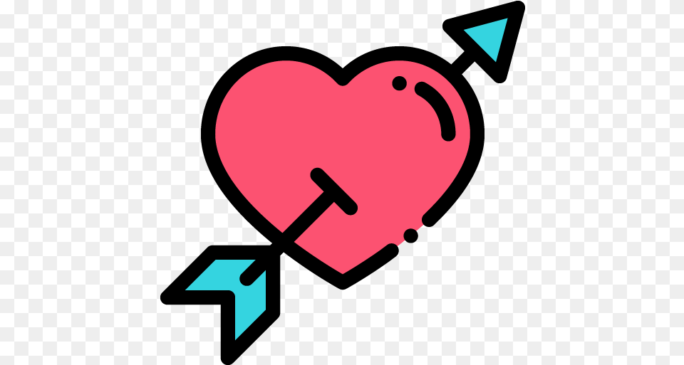 Heart Love Arrow Sticker By Daniela Teixeira Sticker Images Kawai Png Image