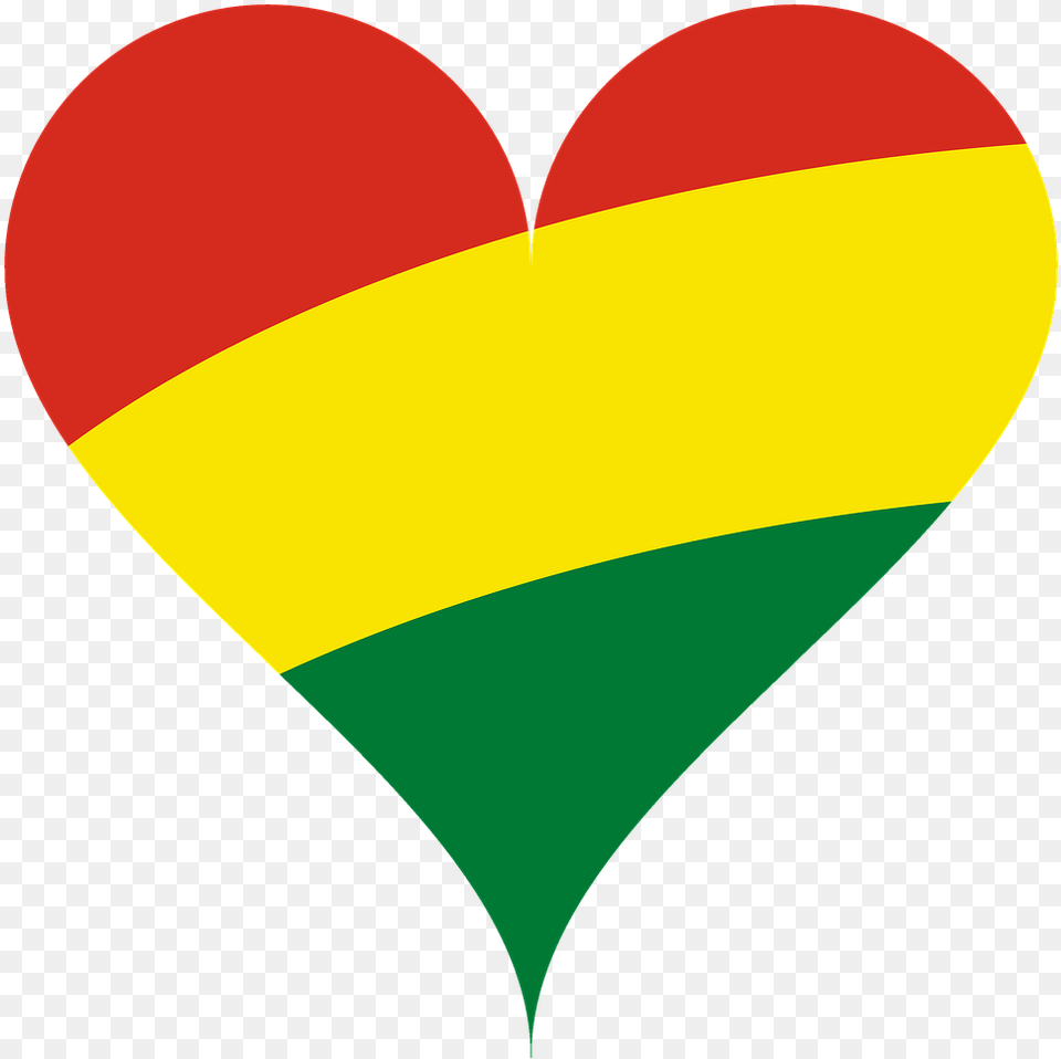 Heart Love Flag Bandera De Bolivia En Corazon, Balloon, Aircraft, Transportation, Vehicle Png