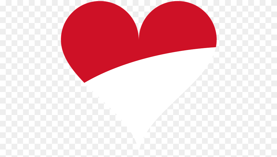 Heart Love Flag National Indonesia Flag Heart, Balloon Free Transparent Png