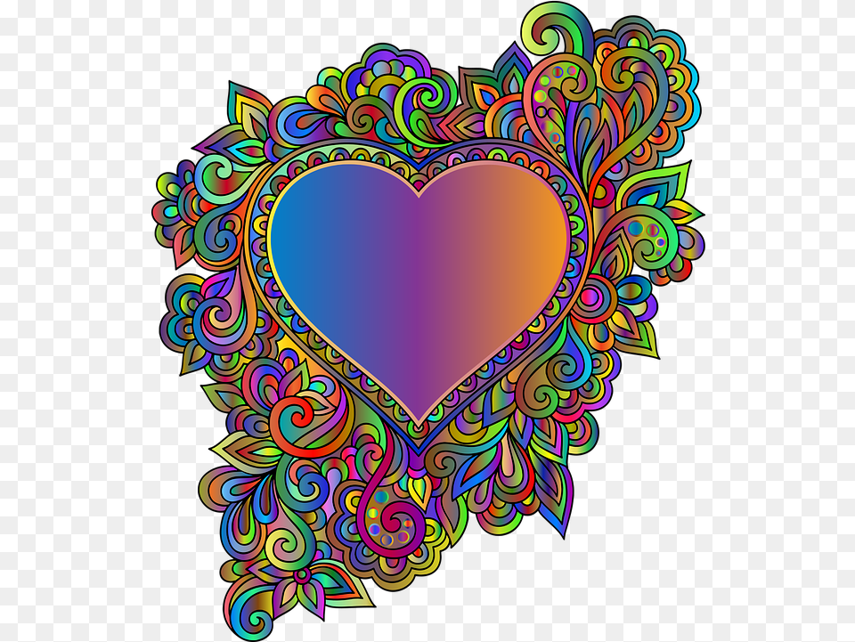 Heart Love Flourish Vector Graphic On Pixabay Love, Pattern, Art, Graphics Free Transparent Png