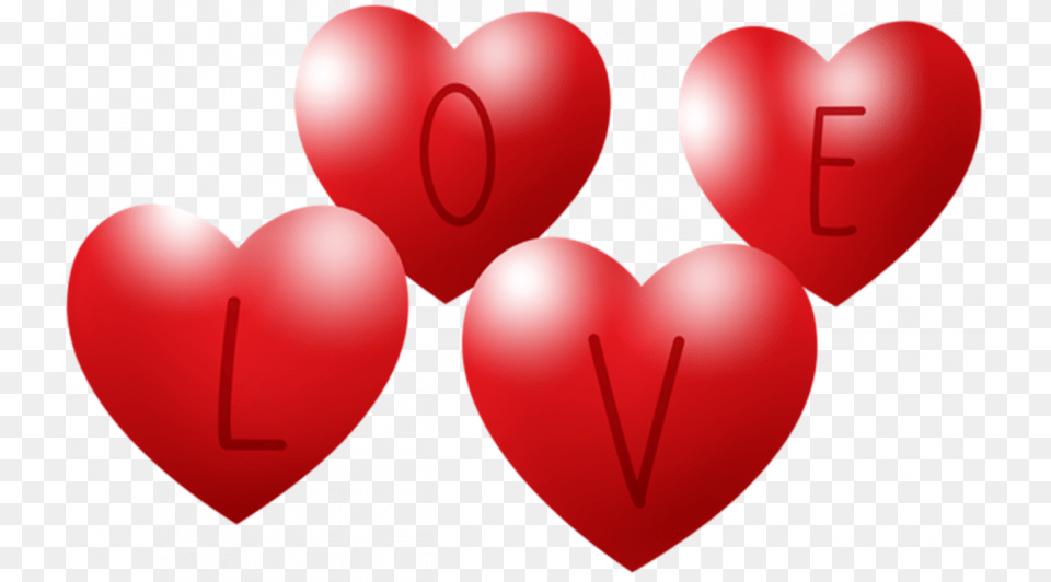 Heart Love Happy Valentines 4 Love Hearts Clip Art, Symbol Png Image
