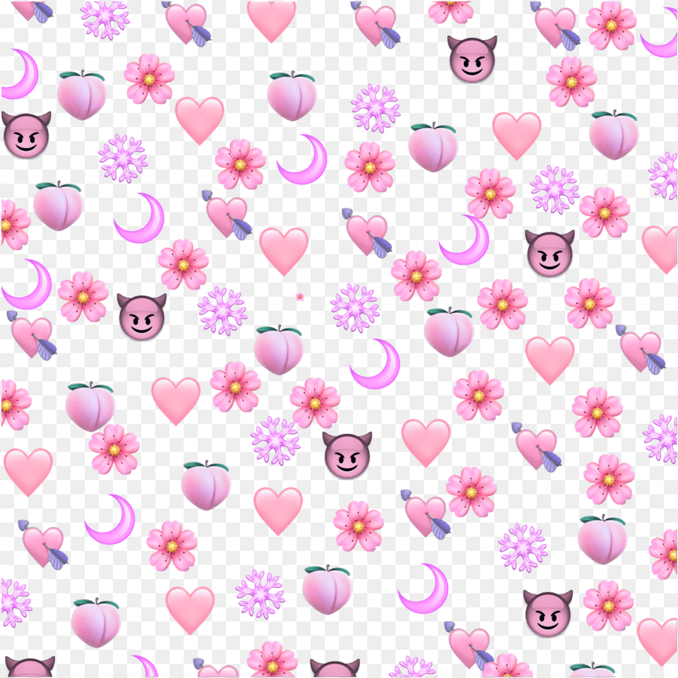 Heart Love Iphone Emoji Background Hearts Pink, Pattern, Art, Floral Design, Flower Free Transparent Png