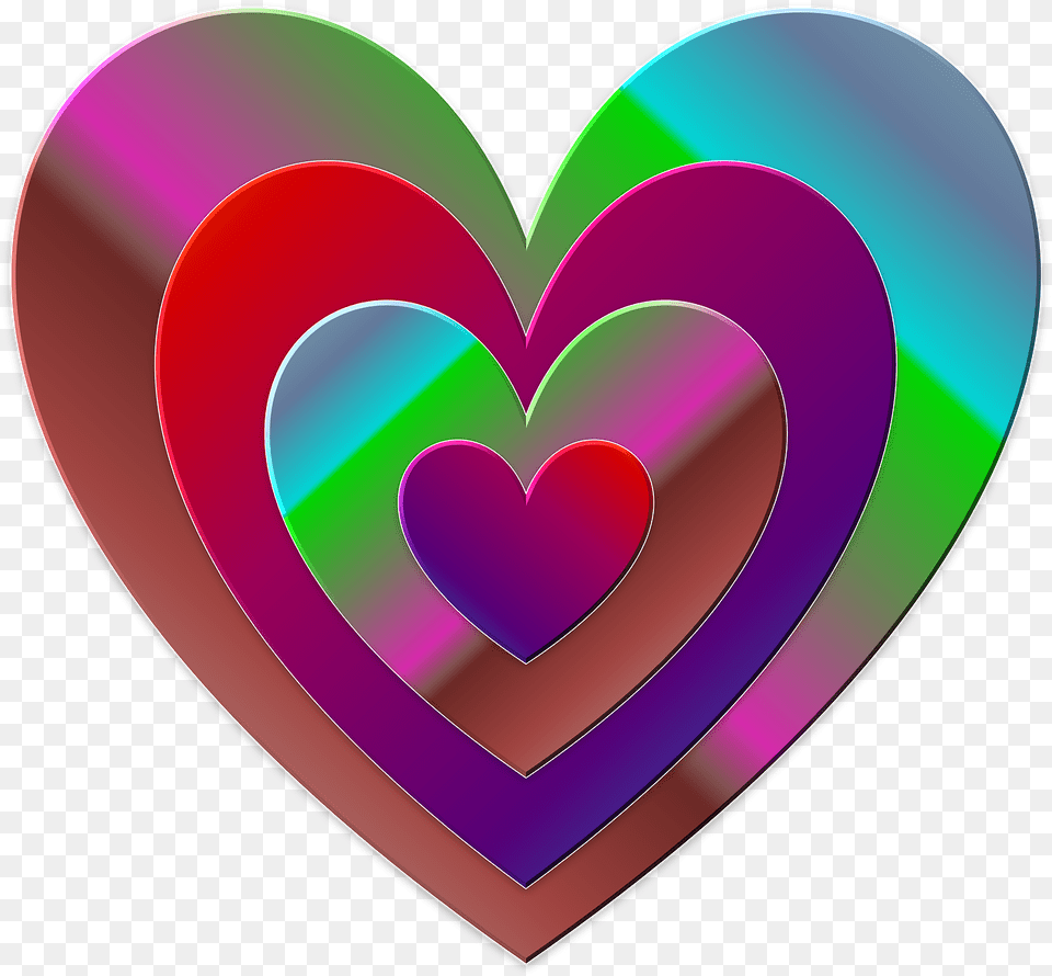 Heart Love Layers Heart Love 3d, Disk Png