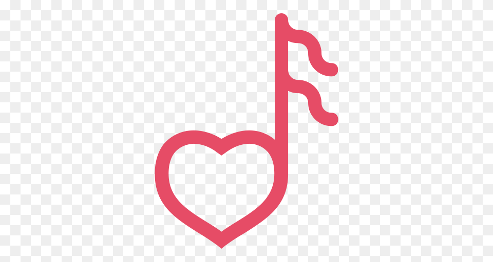 Heart Love Music Note Valentine Valentines Day Icon, Smoke Pipe Free Png