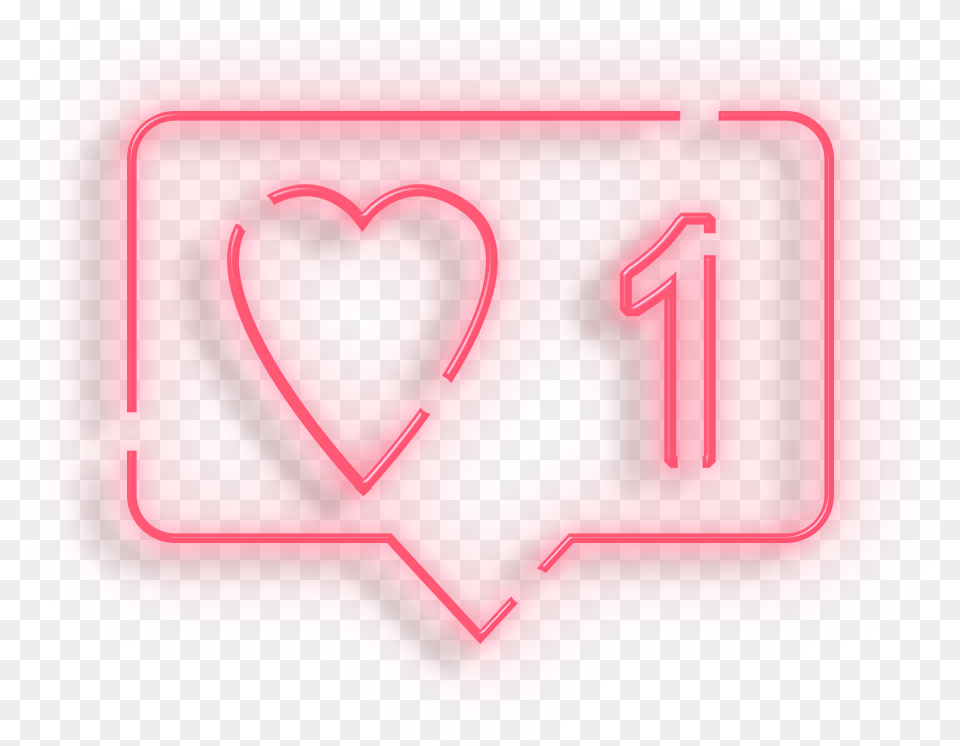 Heart Love Neon Instagram Sticker By Lemon Tea Love Neon Png Image