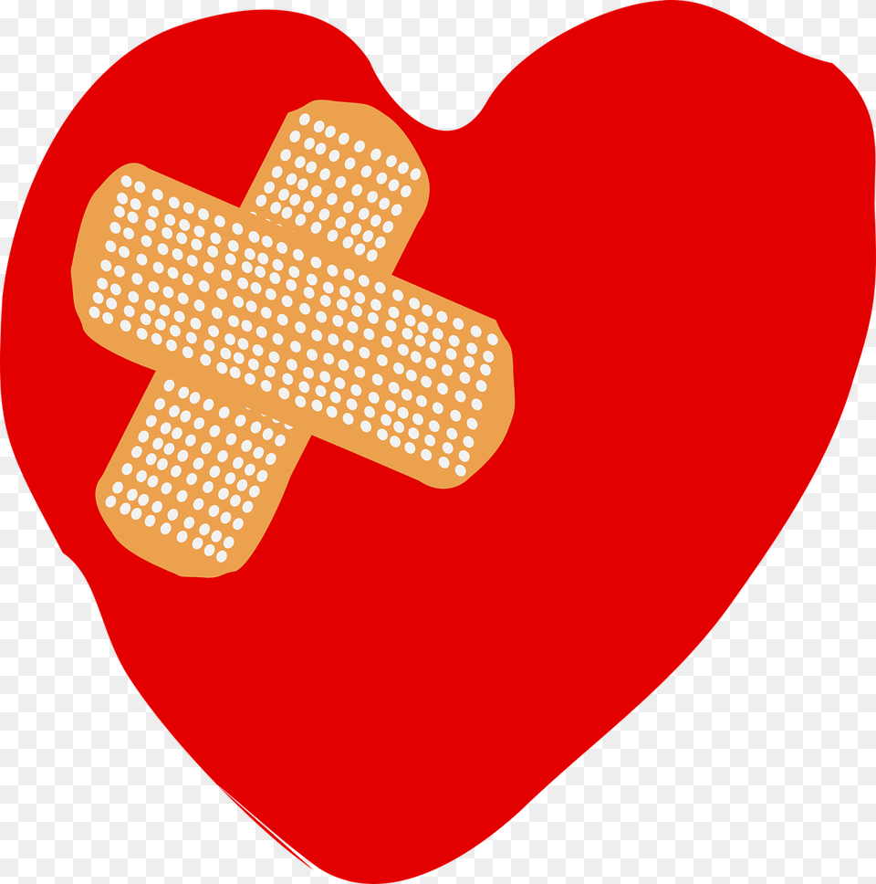 Heart Love Organ Clipart Broken Fixed Heart, Bandage, First Aid, Food, Ketchup Free Transparent Png