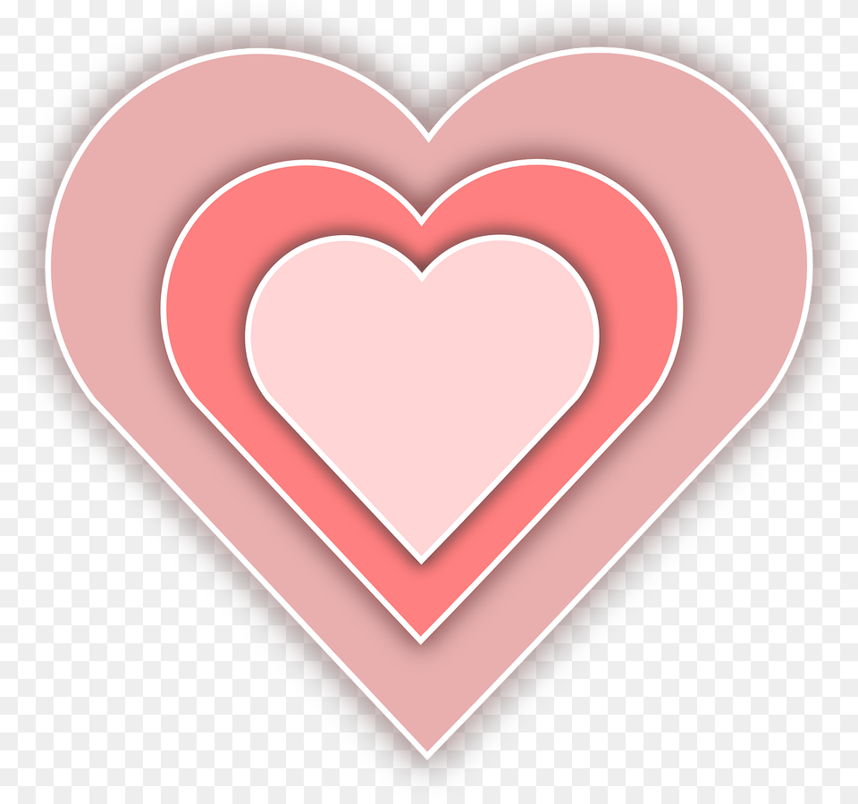 Heart Love Pink Girly, Plate Png Image