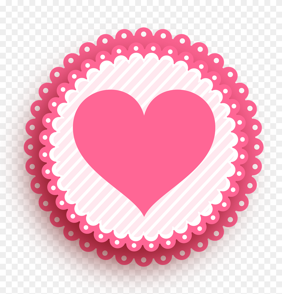 Heart Love Pink Good Morning Monday Friends, Plate, Symbol Free Transparent Png