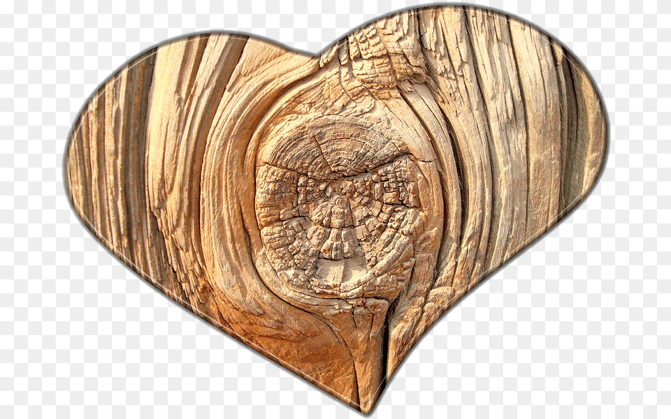 Heart Love Wood Wood Heart No Background Png Image