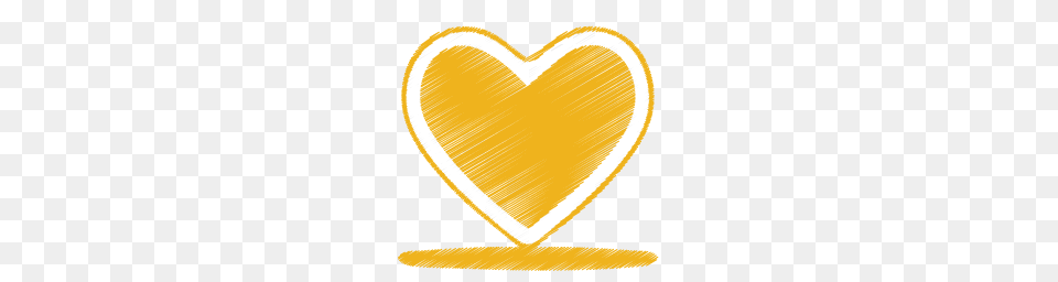 Heart Love Yellow Icon Png Image