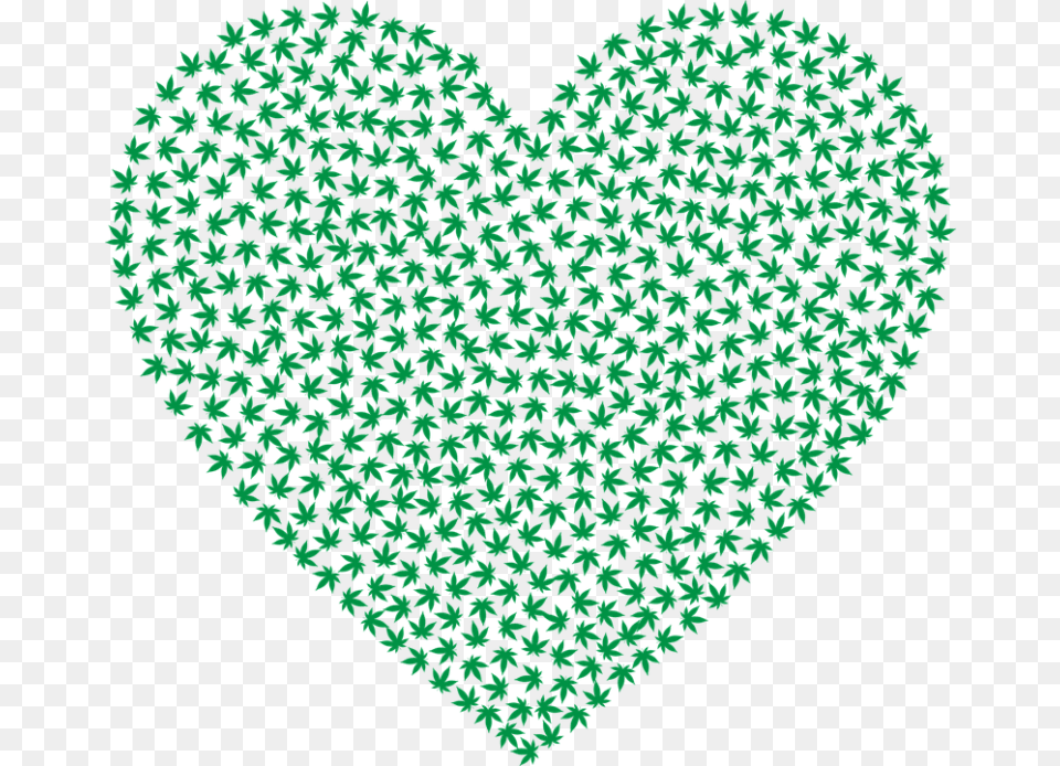 Heart Made Of Weed Free Transparent Png