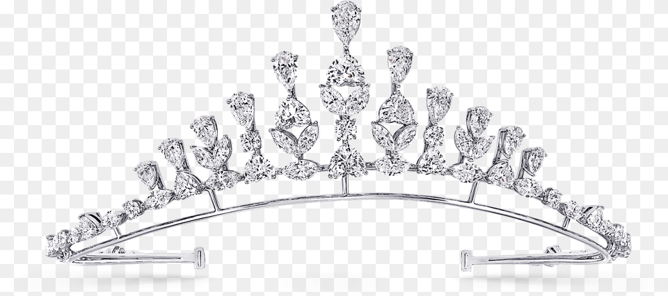 Heart Marquise Shape Tiara Diamond Cartoon Tiara Accessories, Jewelry, Chandelier, Lamp Free Transparent Png
