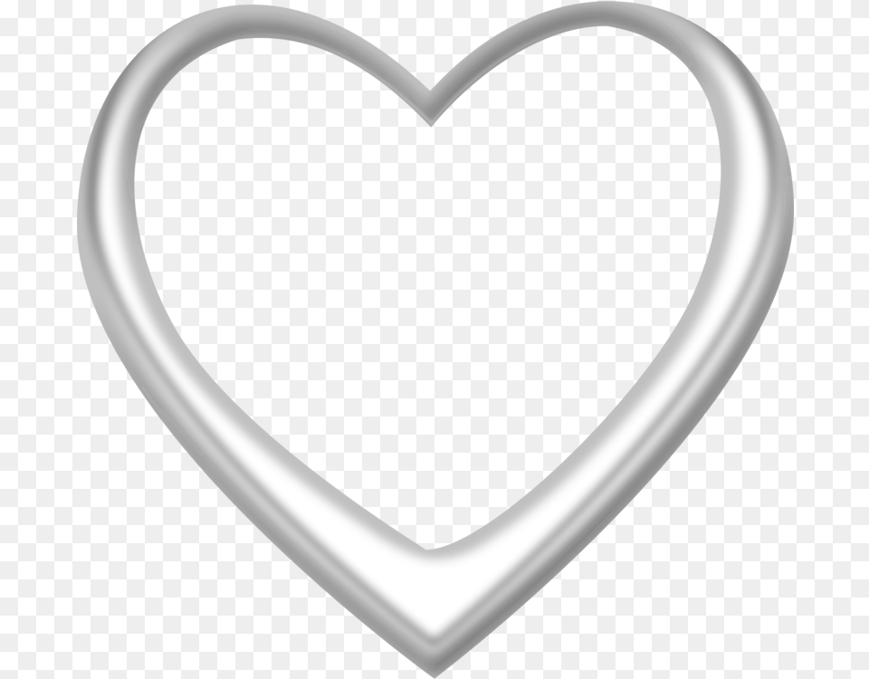 Heart Metal Locket Clipart Transparent Background Silver Heart Png Image