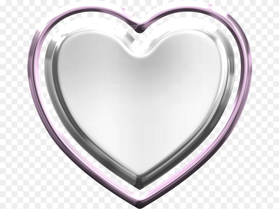 Heart Metallic Valentine Metal Heart, Plate Png Image