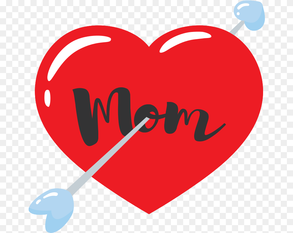 Heart Mom Tattoo Arrow With Transparent Background Amor De Mama, Balloon, Food, Sweets, Ketchup Png