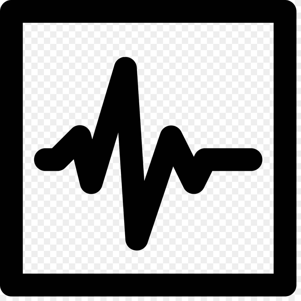 Heart Monitor Icon, Gray Free Png
