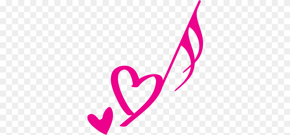 Heart Music Note Pink Heart Music Note Png