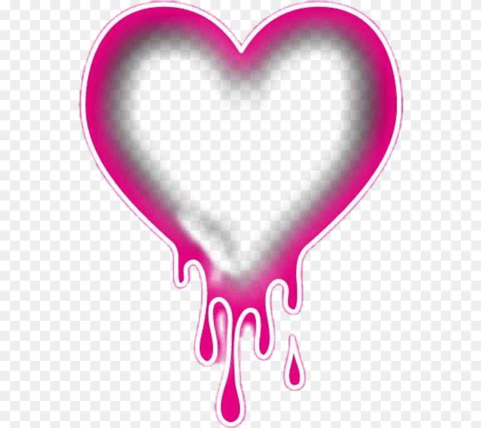 Heart Neon Love Roseheart Redheart Kiss Cuore Heart, Light, Purple Png Image