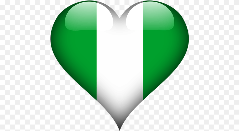 Heart Nigeria Flag Fleece Blanket For Vertical, Balloon, Accessories, Gemstone, Jewelry Free Png Download