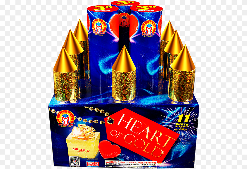 Heart Of Gold Magnus Fireworks Top Fireworks Supplier Thanksgiving, Clothing, Hat, Can, Tin Free Png