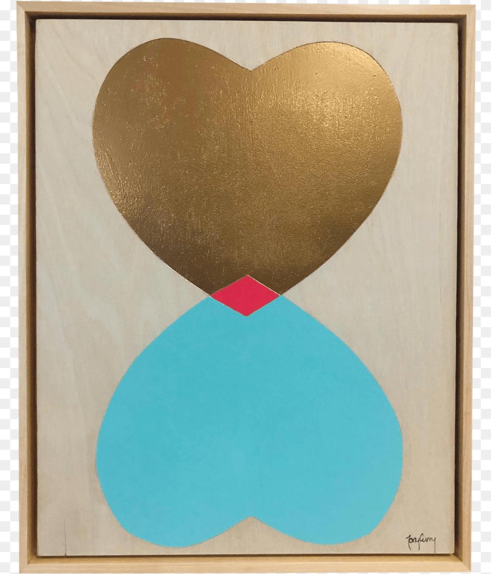 Heart Of Gold Original Modern Painting By Tony Curry, Symbol Free Png Download