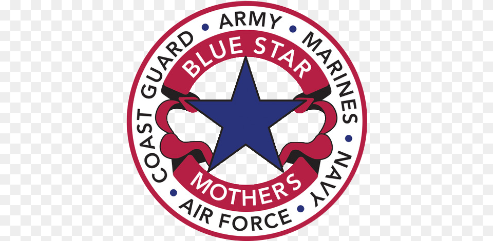 Heart Of Illinois Blue Star Mothers Home Blue Star Mothers Of America, Symbol, Logo, Star Symbol, Emblem Free Transparent Png
