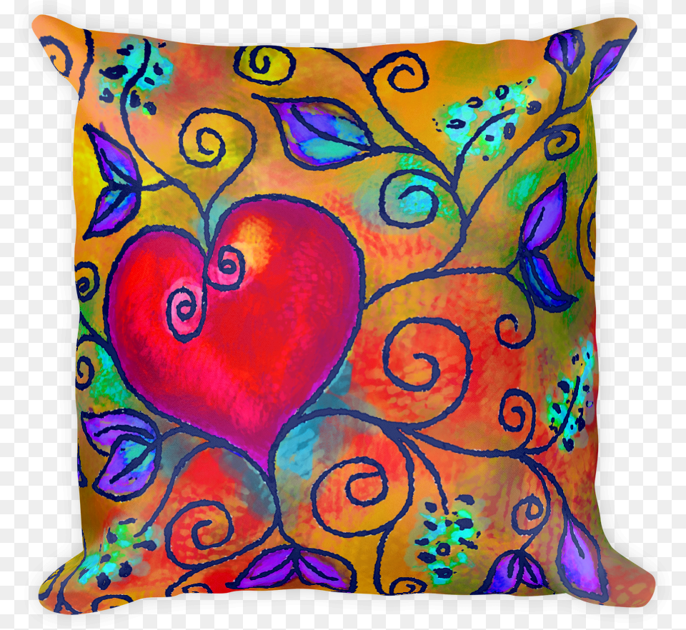Heart Of Love 3 Artistic Decorative Pillow Pillows Cushion, Home Decor, Animal, Cat, Mammal Png Image