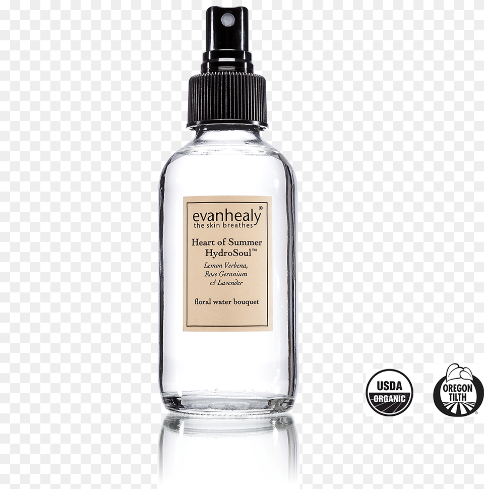 Heart Of Summer Facial Hydrosoul Rose Geranium Hydrosol By Evanhealy, Bottle, Cosmetics, Perfume Free Transparent Png