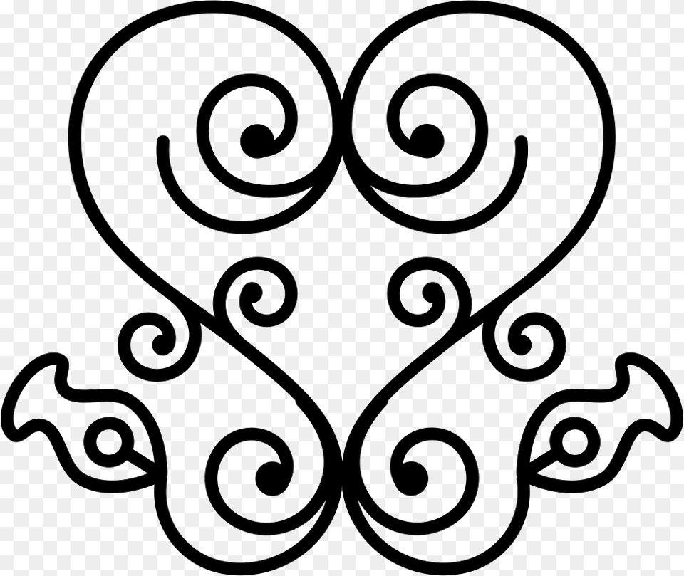 Heart Of Swirls In Floral Ornamental Design Ornamental Design, Art, Floral Design, Graphics, Pattern Free Png Download