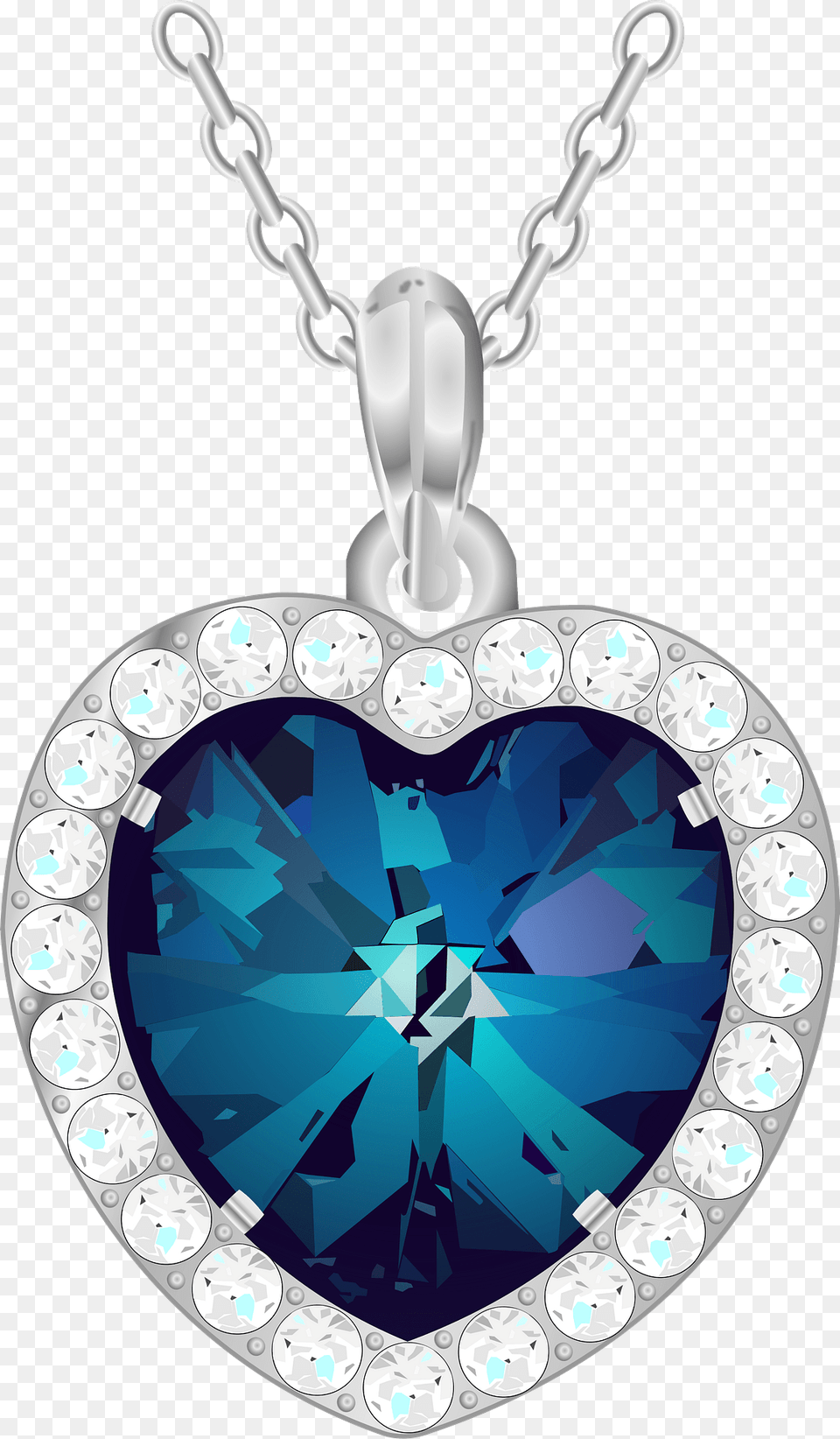 Heart Of The Ocean Necklace Pendant Clipart, Accessories, Jewelry, Diamond, Gemstone Png