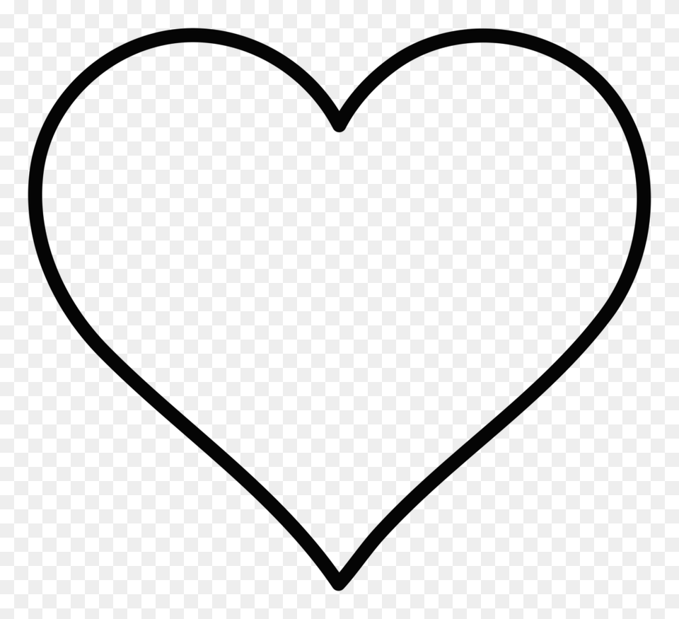 Heart Outline Clip Art Hearts, Gray Png