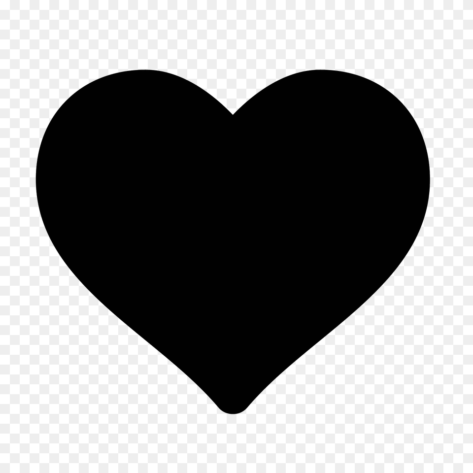 Heart Outline Icon, Gray Free Png