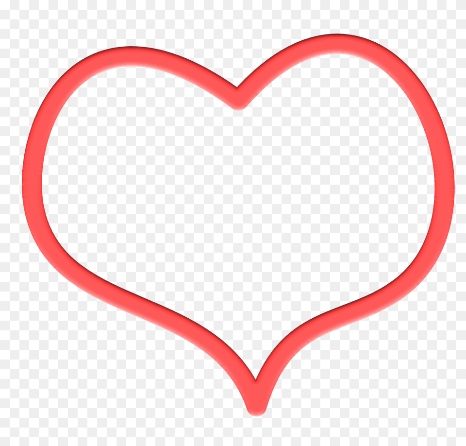 Heart Outline Red Drawing Transparent, Bow, Weapon Png