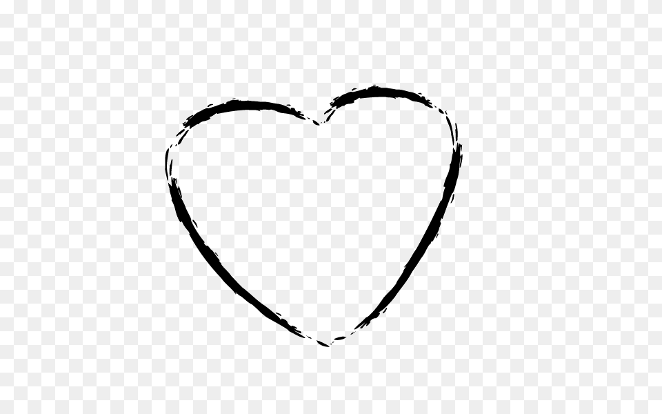 Heart Outline Sketch Transparent, Bow, Weapon Png
