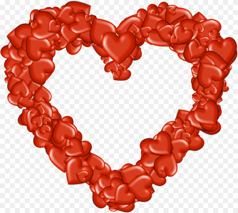 Heart Outline Transparent Images Stickpng Heart Made Of Hearts, Dynamite, Weapon Png Image
