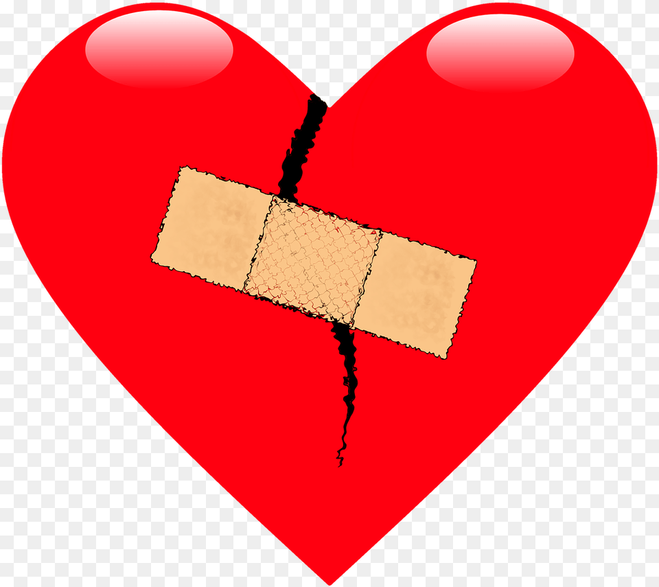 Heart Pain Broken Image On Pixabay Stitched Up Heart Clipart, Bandage, First Aid Free Png Download